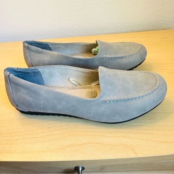 Cliffs By White Mountain Gray Loafers Women Size 8 - Picture 4 of 7